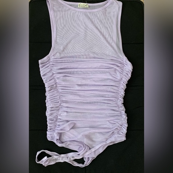 Free People Intimately Under It All Cafe Lilac Bodysuit - Size M New - Picture 2 of 5